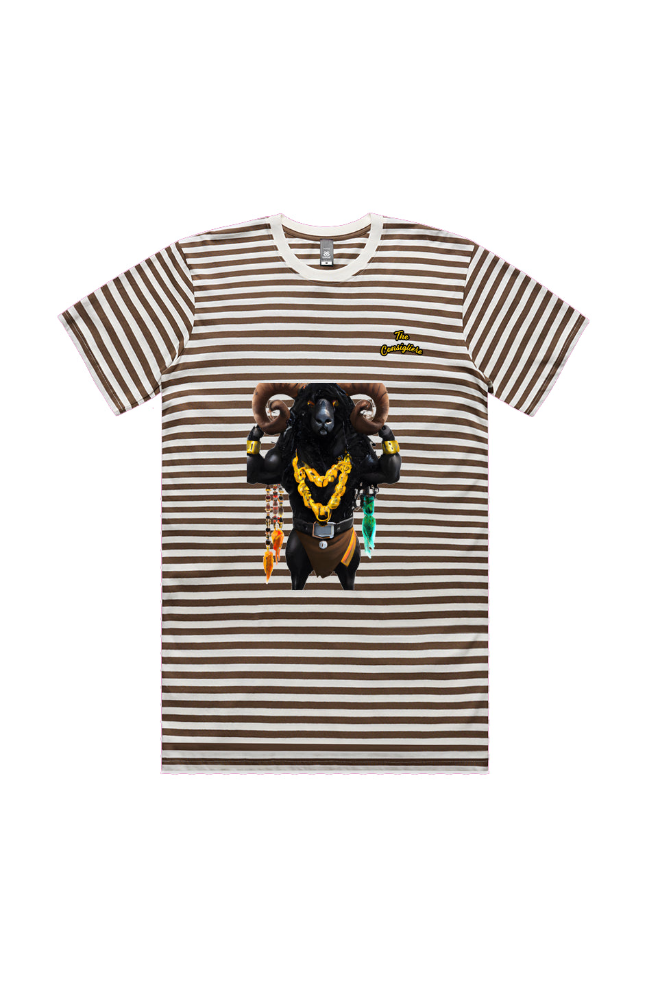 "Stripes" Walnut tee "The Consigliere" series