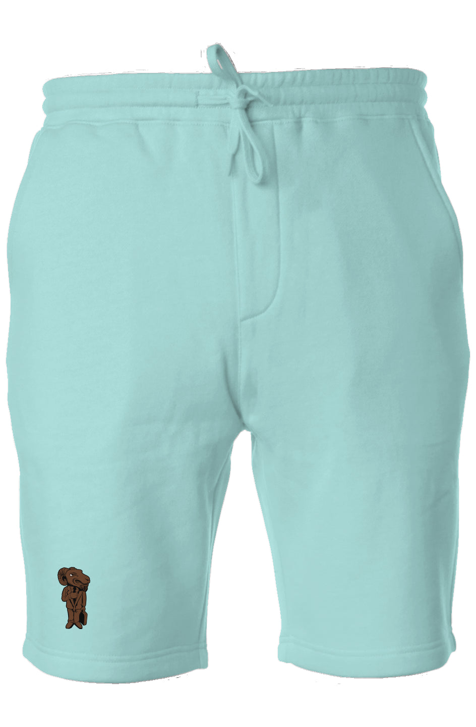 Embroidered Pastel Fleece Shorts